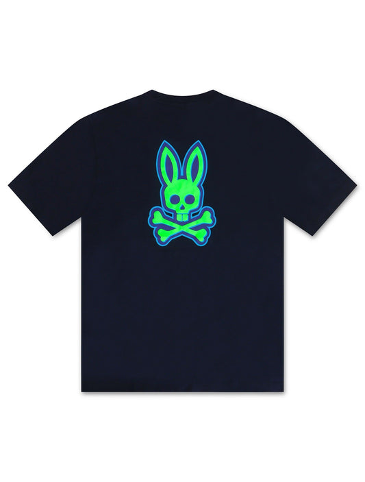 Psycho Bunny Sloan Back Graphic Tee - Navy