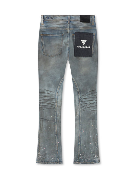 Valabasas Astonish Stacked Jeans - Dirty Blue