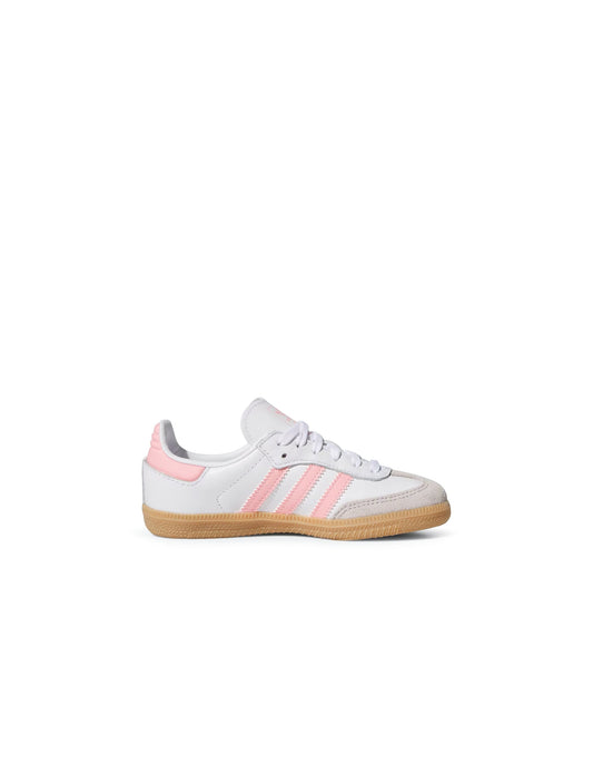 Adidas (PS) Samba - White/Semi Pink Spark