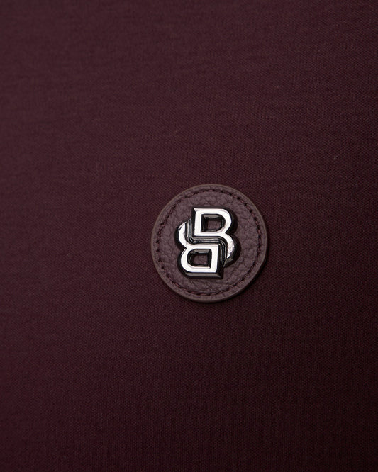 Boss Double Monogram Polo - Burgundy