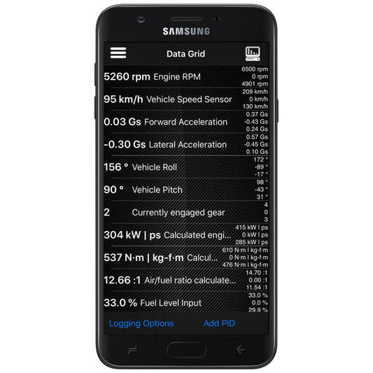 Autometer OBD-II Wireless Data Module Bluetooth DashLink for Apple IOS & Andriod Devices 6036