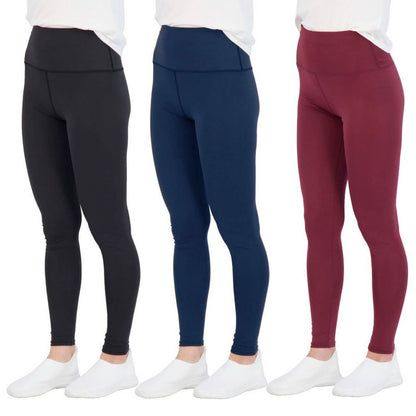 3-Pack: Women's Active Athletic Performance Leggings