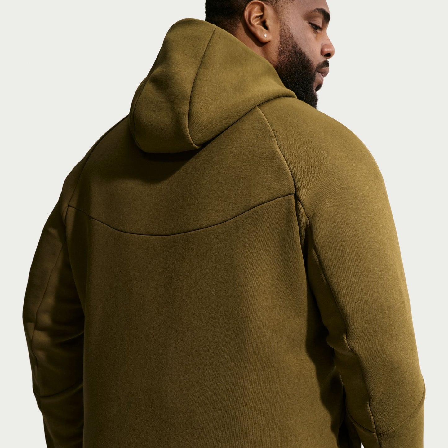 Nike Mens Tech Fleece Windrunner Jacket - Olive Flak