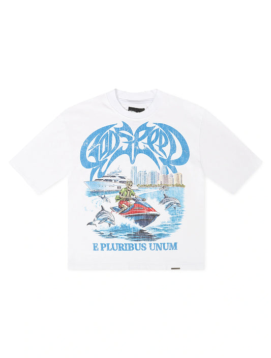 Godspeed GMYC Wave Runner Boxy Tee - White
