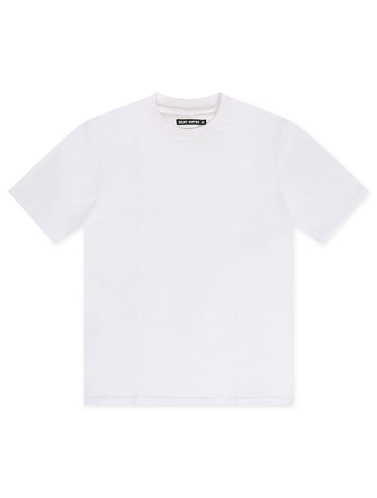 Silent Chapters Point Blank Oversized Tee - White