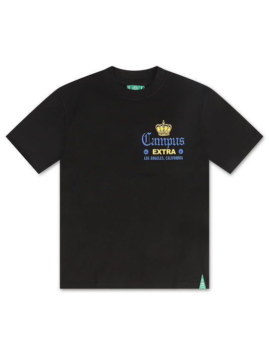 Campus La Via Cropped Tee - Black