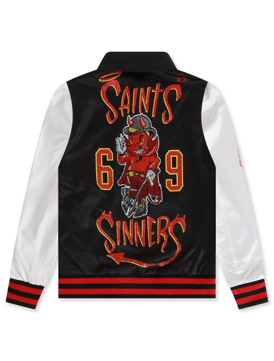 Cult Of Individuality Nylon Saints And Sinners Jacket - Black