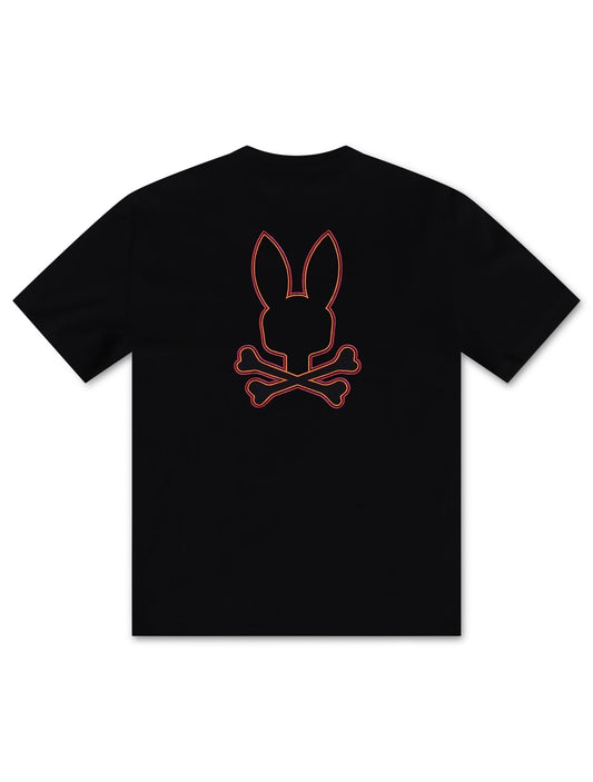 Psycho Wasterlo Back Graphic Tee - Navy