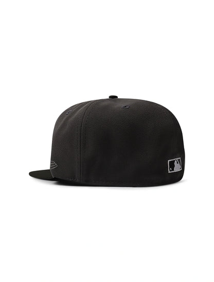 New Era 5950 Dodgers 40th Anniversary Patch Hat - Charcoal