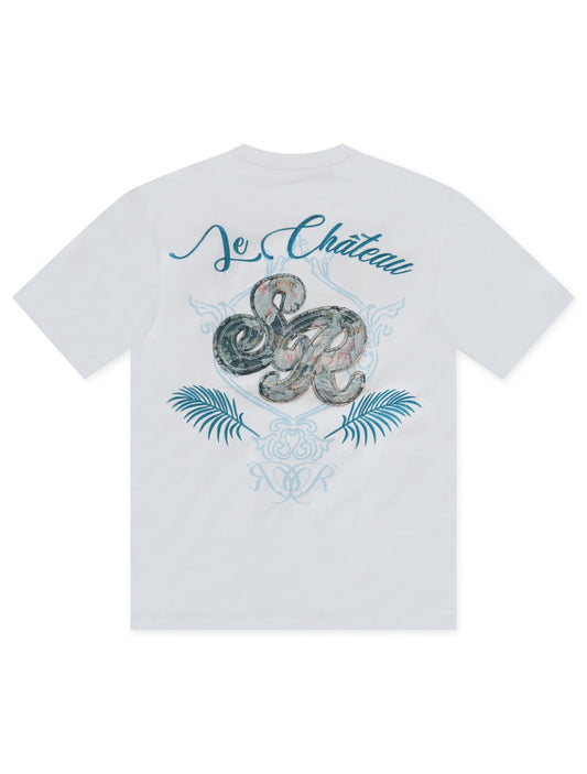 Smoke Rise Tapestry SS Tee -  Blue